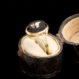 Grand Tour Micromosaic Dove Ring