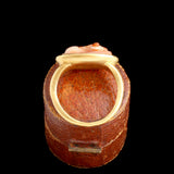 Ancient Roman Agate Dog Cameo Ring