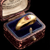 Ancient Roman Garnet Scarab Cameo Ring