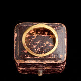 Ancient Roman Garnet Scarab Cameo Ring