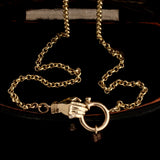 Handclasp Charm Base Necklace