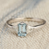 Poseidon Aquamarine and Diamond Ring