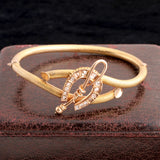 Late 19th Century French Equestrian Diamond Bangle