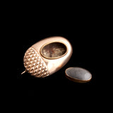Early Victorian Acorn Locket Brooch