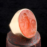Georgian "Fides Telum" Carnelian Intaglio Ring