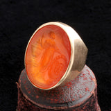 Georgian "Fides Telum" Carnelian Intaglio Ring