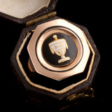 Georgian Octagonal Enamel Urn Ring