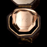 Georgian Octagonal Enamel Urn Ring