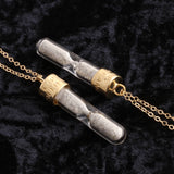 Diamond Dust Hourglass Necklace